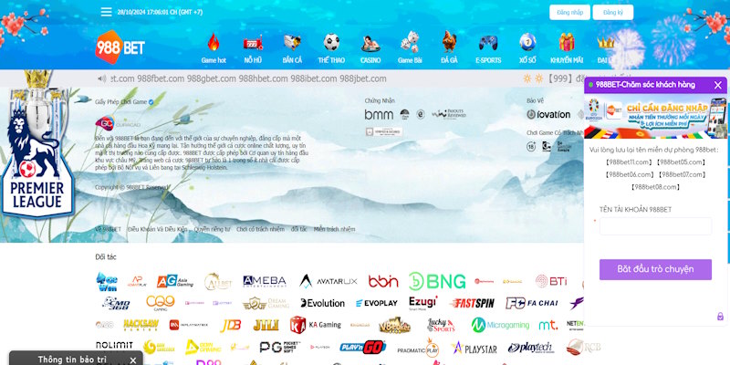 Chat trực tiếp với tư vấn viên ngay trên giao diện chính